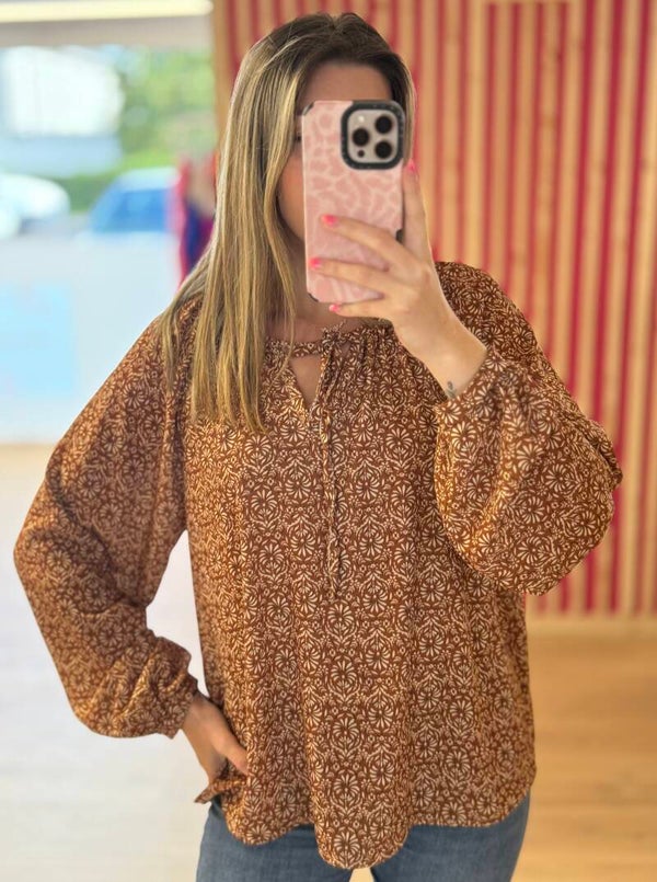 Blouse à motifs