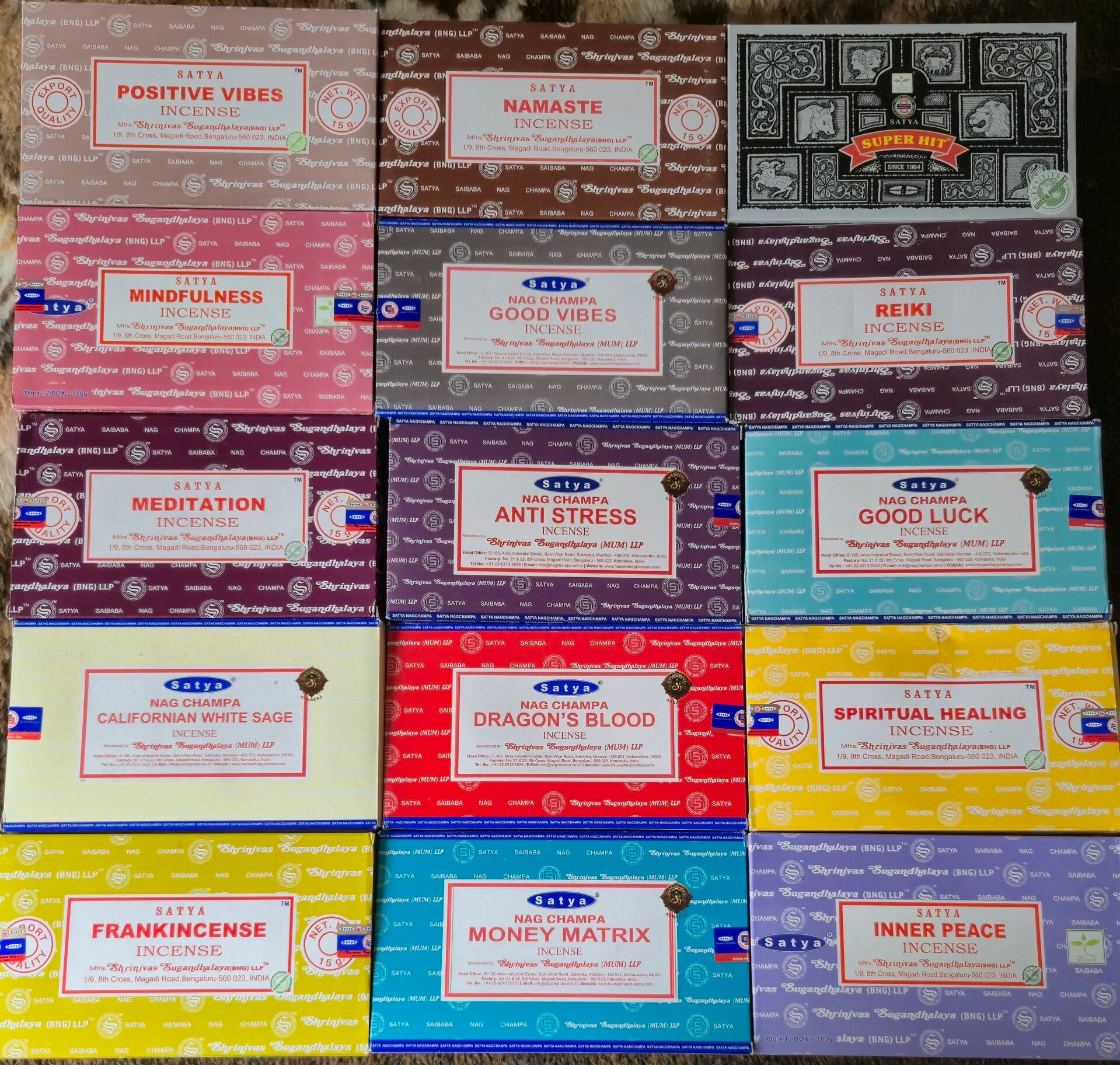 1 x box of incense
