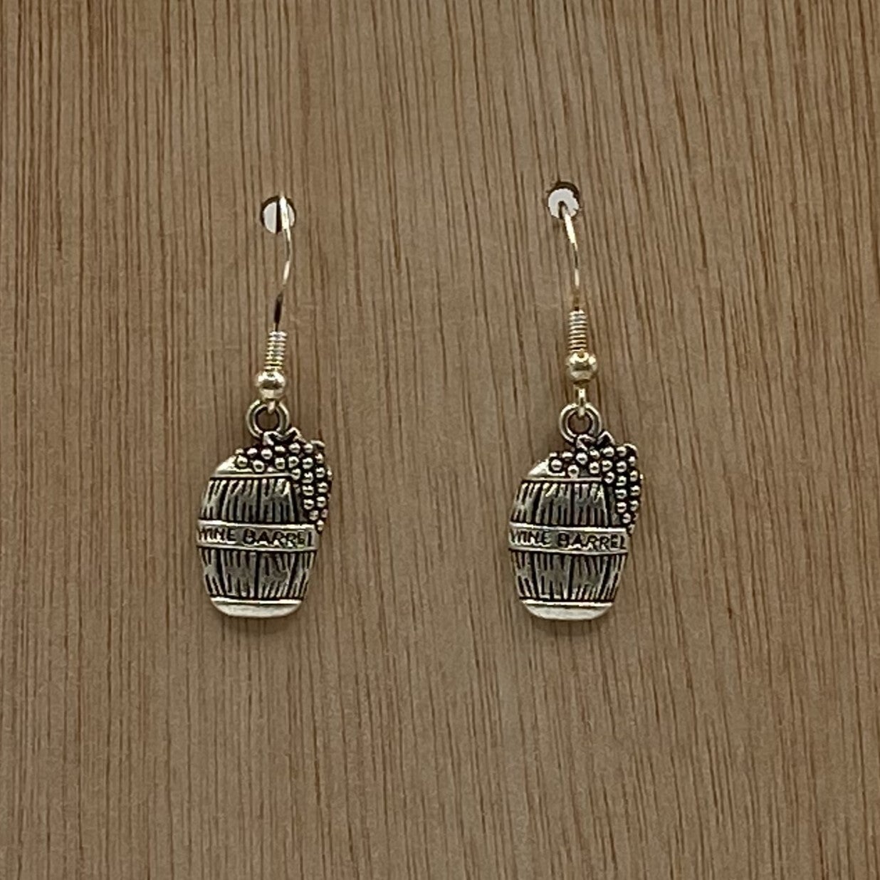 Oorbellen wijnvat met druiven