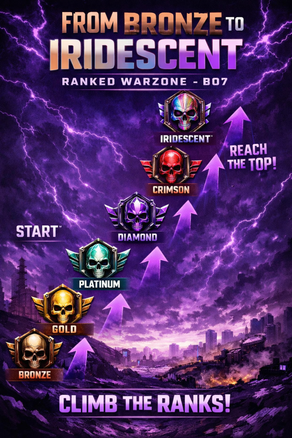 Crimson to Iridescent