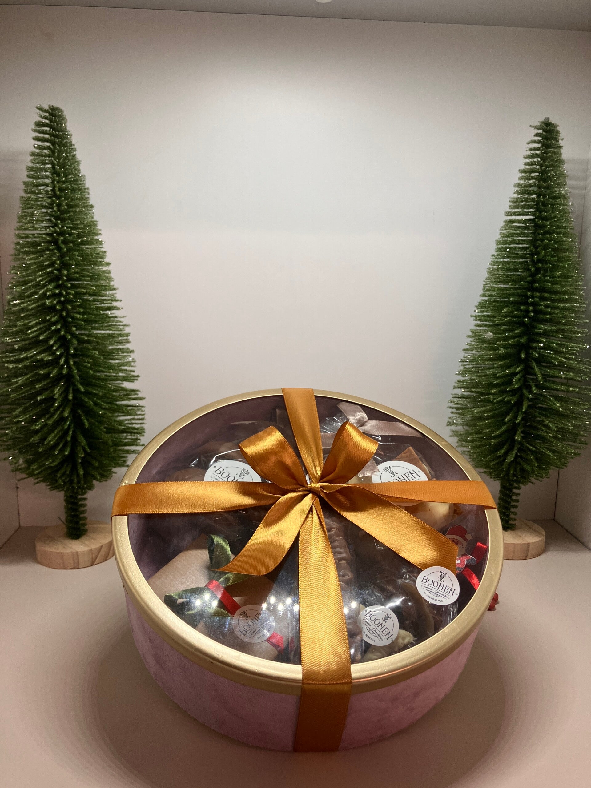 Geschenkverpakking ronde doos