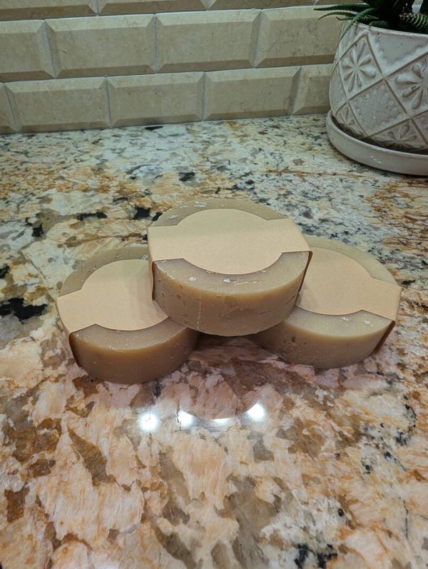 Lemon scented goat milks soap