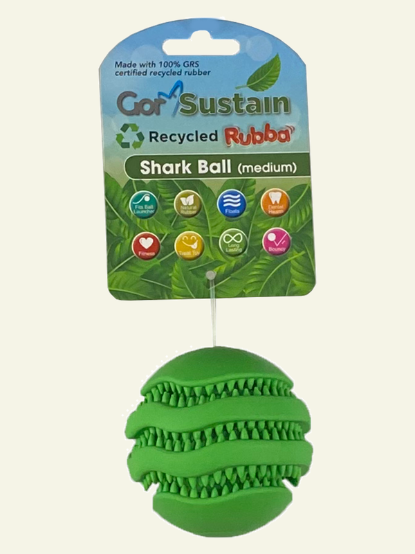 Rubba Shark Ball Medium (6.5cm) Green