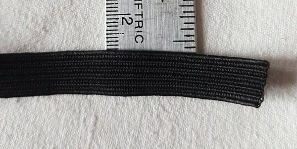 10mm wide Elastic - black