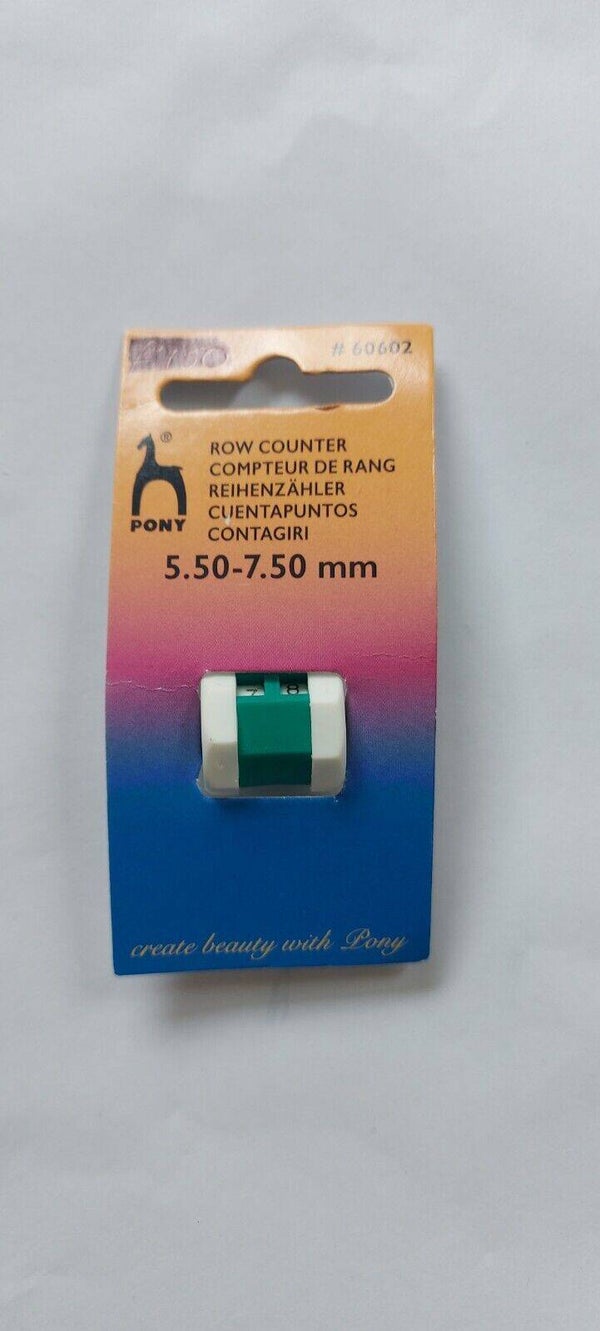Pony 5.50-7.50 mm Row Counter large- May be different colour to that shown