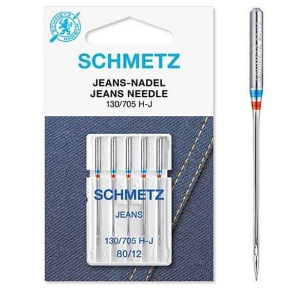 708767 Sewing Machine Needles: Jeans: 80(12): 5 Pieces