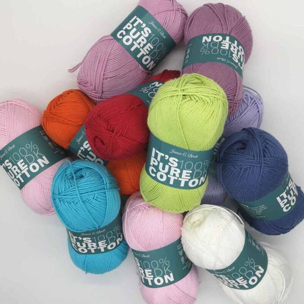 James Brett It's Pure Cotton, 100% cotton yarn, 100g ball