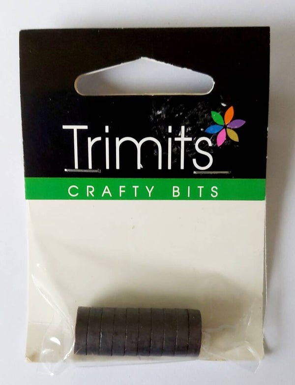 Trimits pack of 10 round craft magnets, 12mm diameter