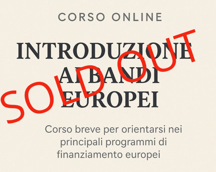 📘  Introduzione ai Bandi Europei
