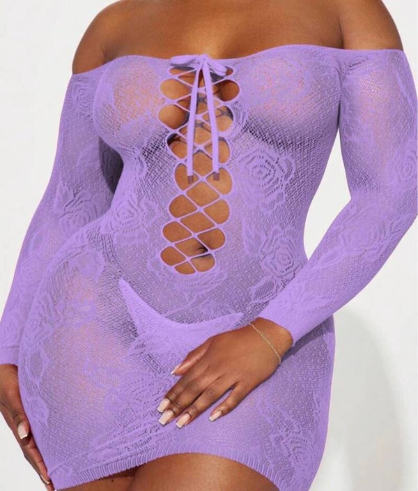 💜 Lavender Dreams Lace Dress