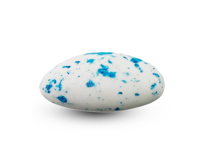 Suikerbonen Papa Chocolat blauw zilver gemarmerd – Pure Chocolade 55% cacao