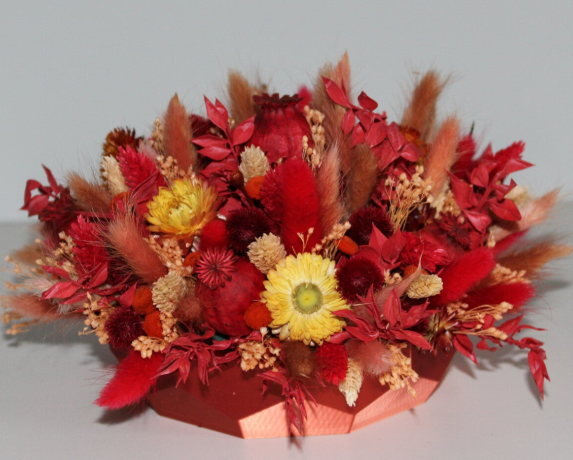 Biedermeier met droogbloemen