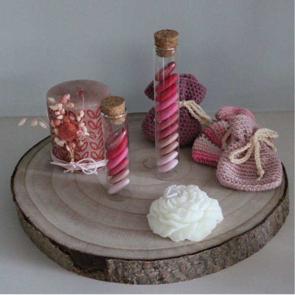 Pakket 9 Roze Collectie Geboorte - 50 stuks