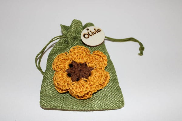 Groen katoenen zakje