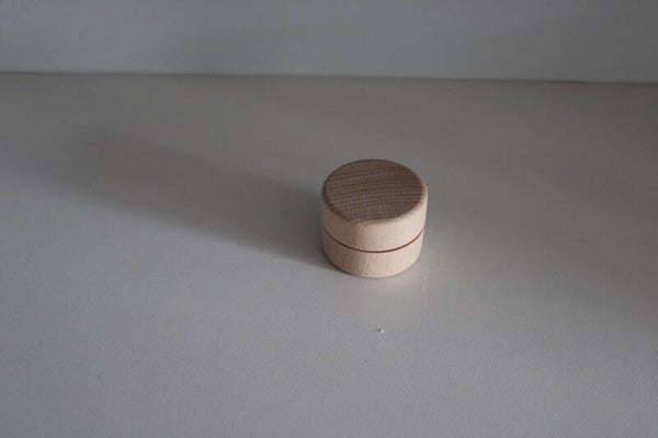 Mini rond houten doosje