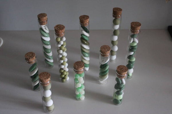 Pipet in glas 15 cm groen