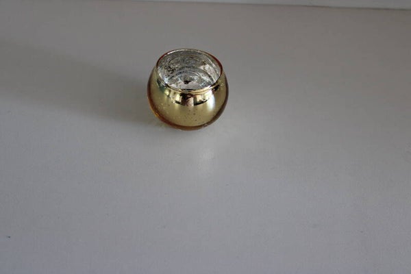 Gouden glazen theelichthouder