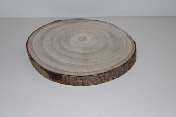Presentatiestuk houten schijf 30 cm diameter