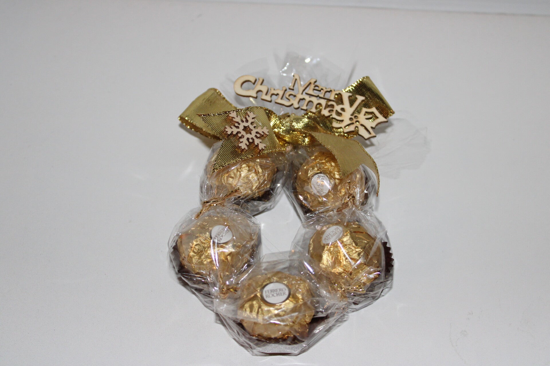 Kerstkransje met chocolade