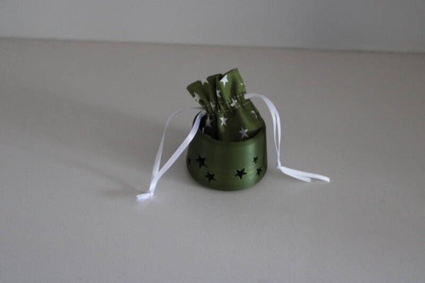 Theelichthouder met sterretjes