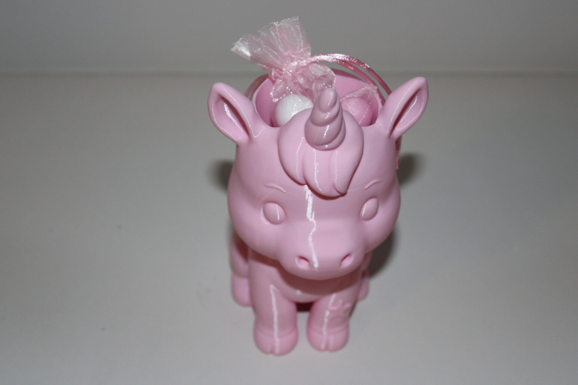 Snoeppotje unicorn met zakje crispies