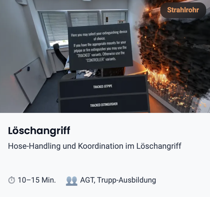 Strahlrohr - Training