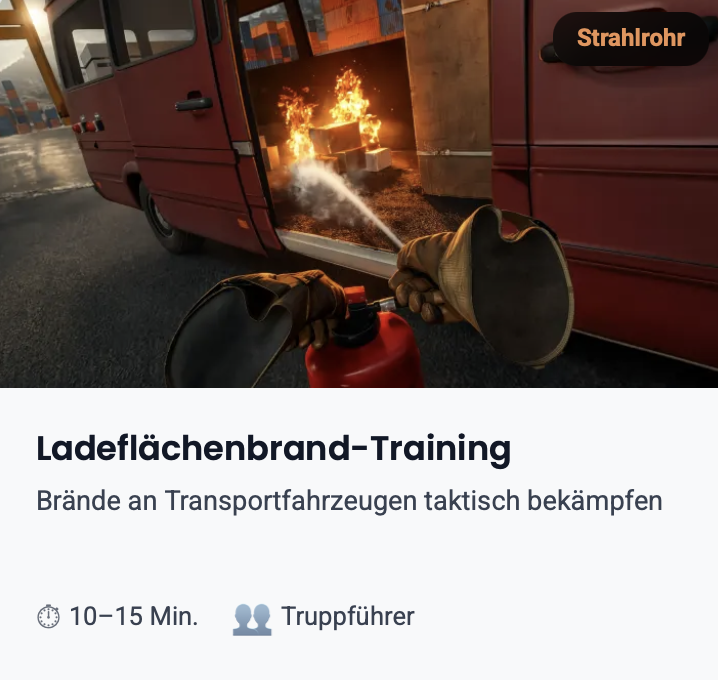 Strahlrohr - Training