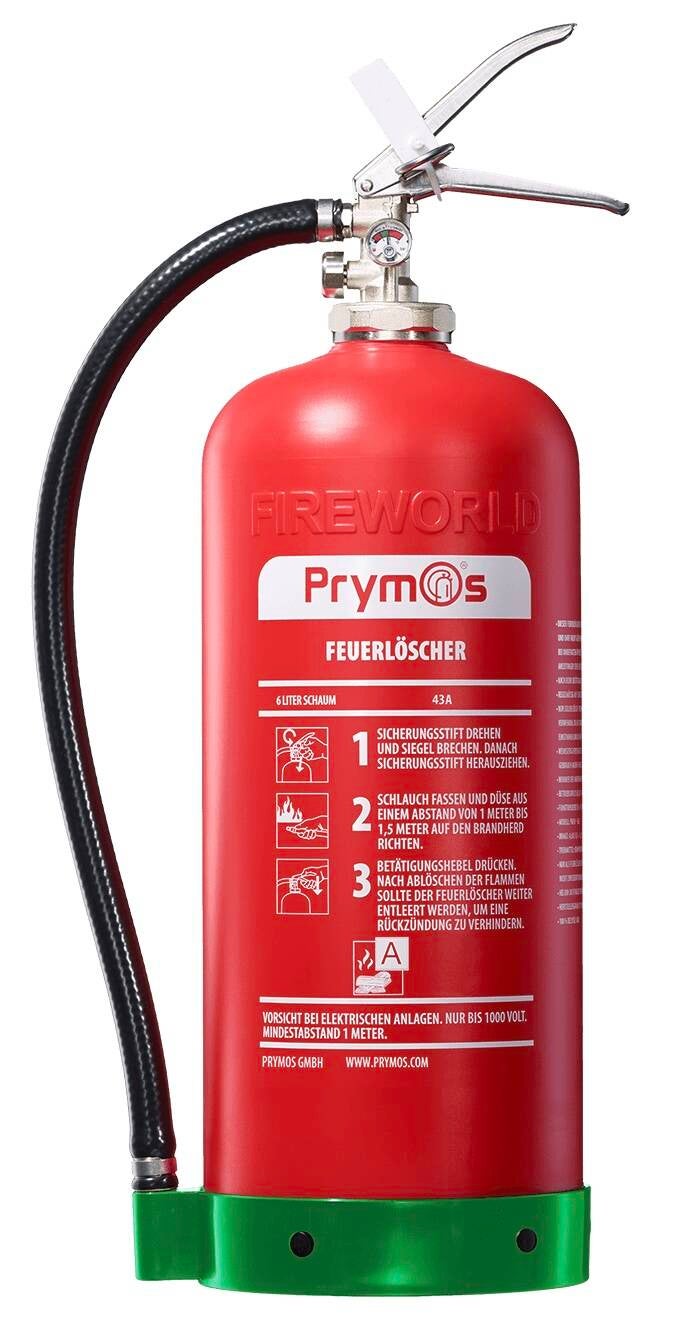    Brandklasse   A  (6 Liter Schaum)