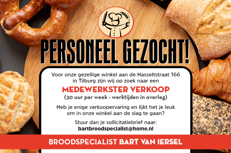 Broodspecialist Bart van Iersel elke dag aanbieding