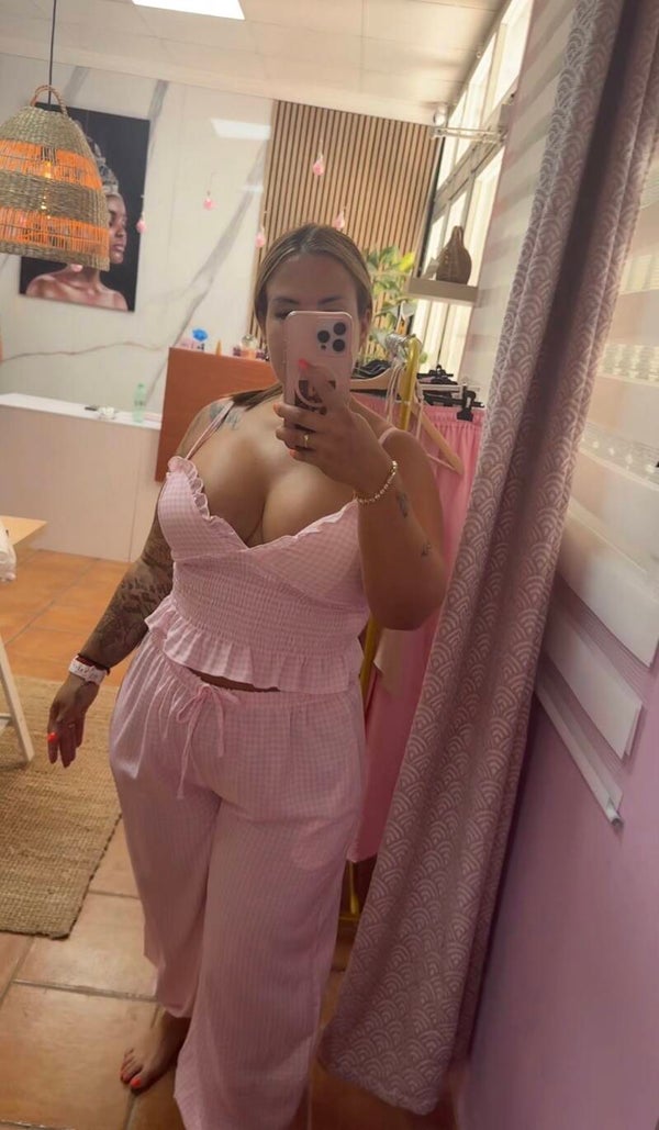 Conjunto vichy corazón