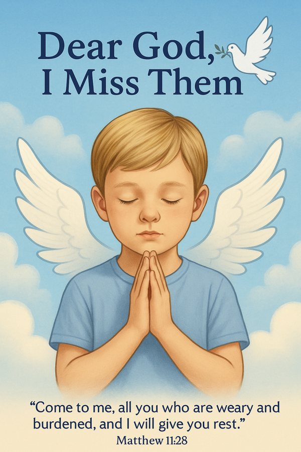 36“Dear God, I Miss Them” – A Personalized Memorial Coloring Book for Children