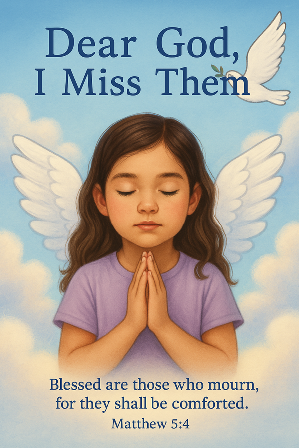 36“Dear God, I Miss Them” – A Personalized Memorial Coloring Book for Children