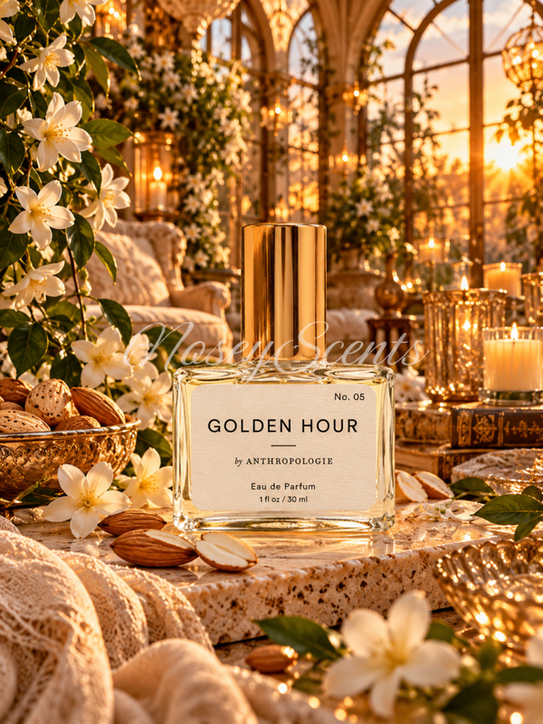 Golden Hour van Anthropologie – Witte amandel, jasmijn sambac en fluweelzachte kasjmiermusk