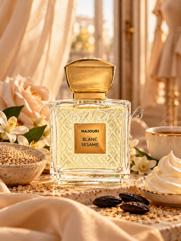Blanc Sesame van Majouri – Fluweelzachte sesam, romige tonkaboon en witte musk