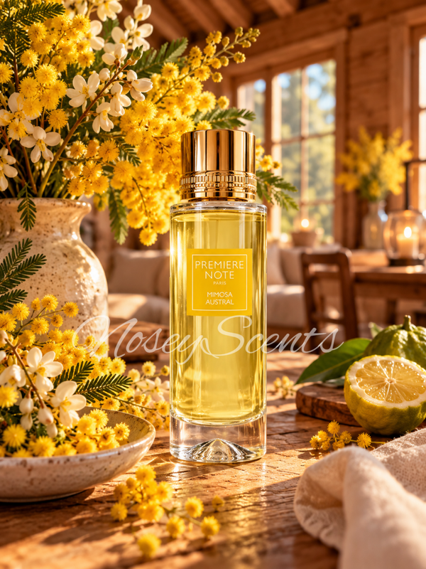 Mimosa Austral van Première Note – Stralende mimosa, zachte acacia en verfijnd wit cederhout