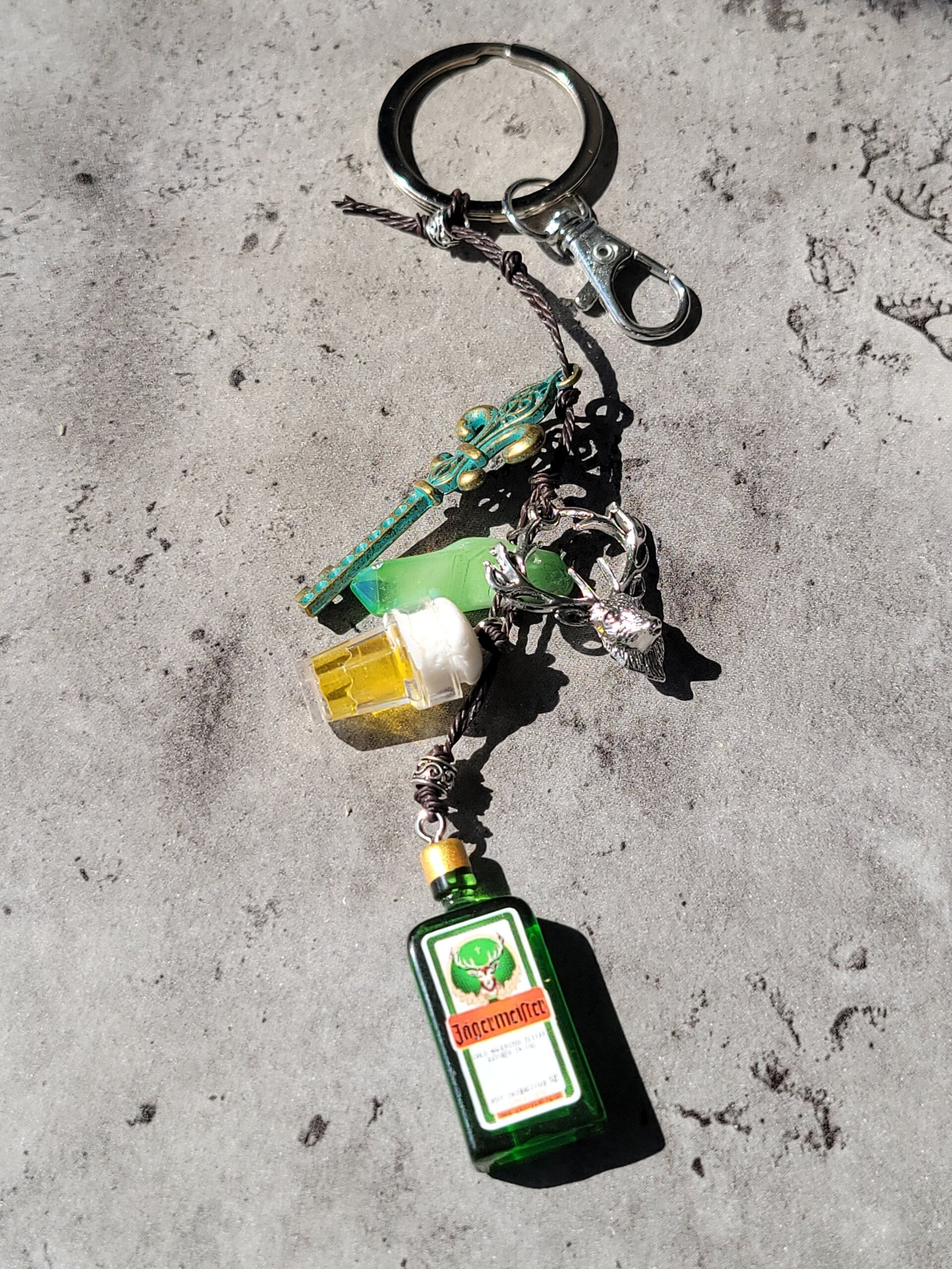 Novelty Bottle Inspired Keychain