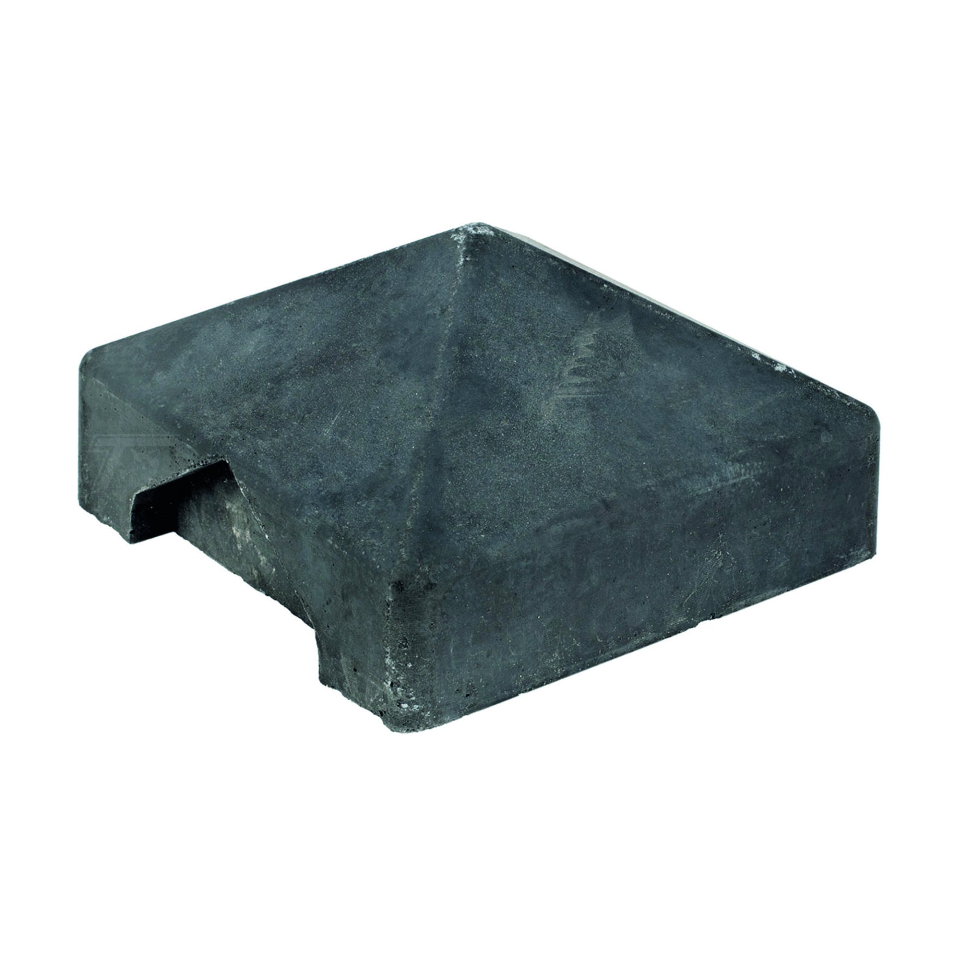 Afdekpet Beton Antraciet sleufpaal  14 x 14 x 5 cm