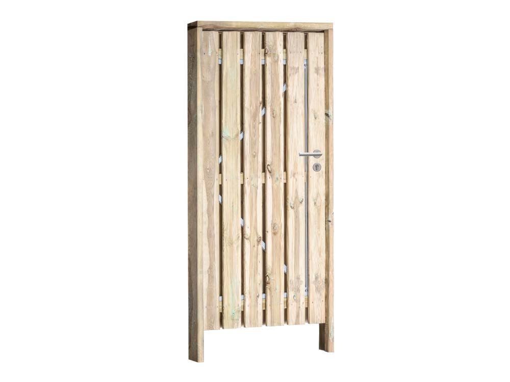 Grenen poort compleet | inclusief hang/sluitwerk & kozijn | diverse breedtes