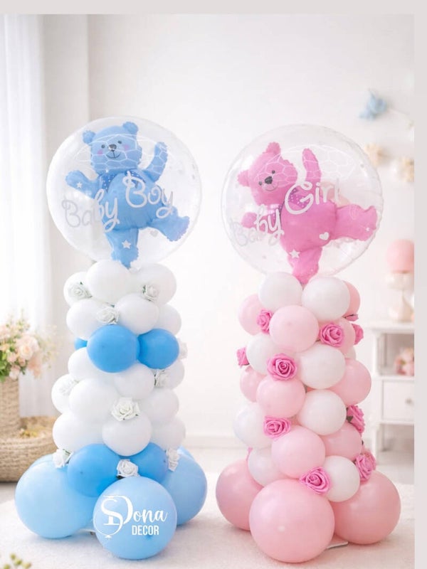 Baby Ballon Säule – Boy / Girl Dekoration