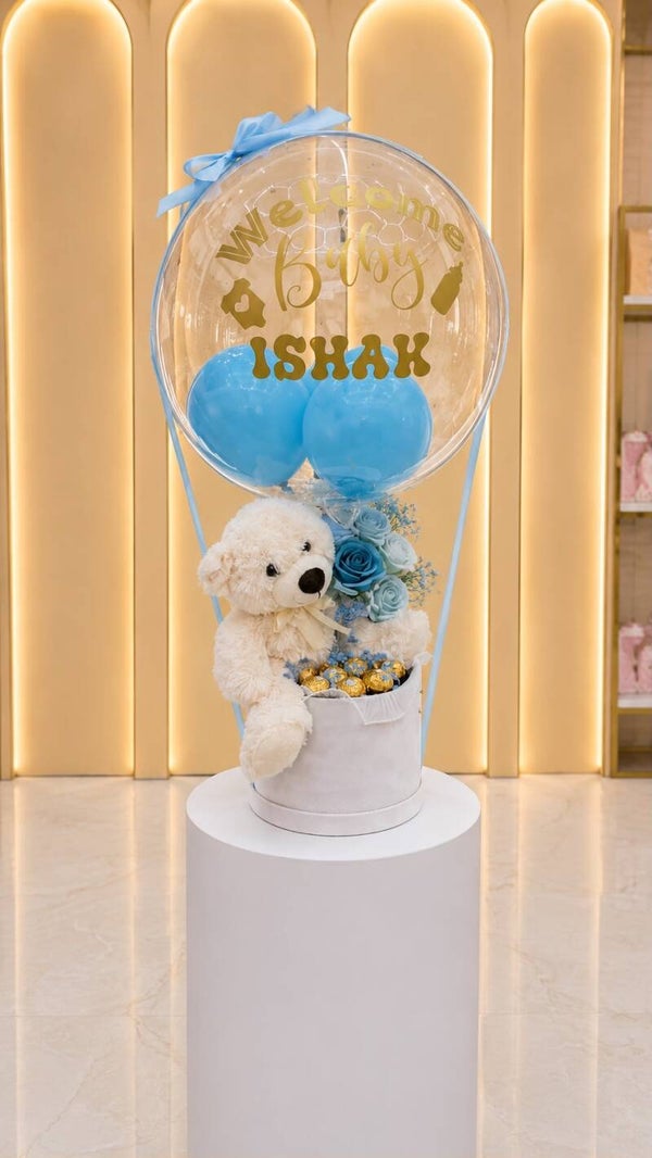 Baby Ballon Dekoration – Boy | Personalisierbar