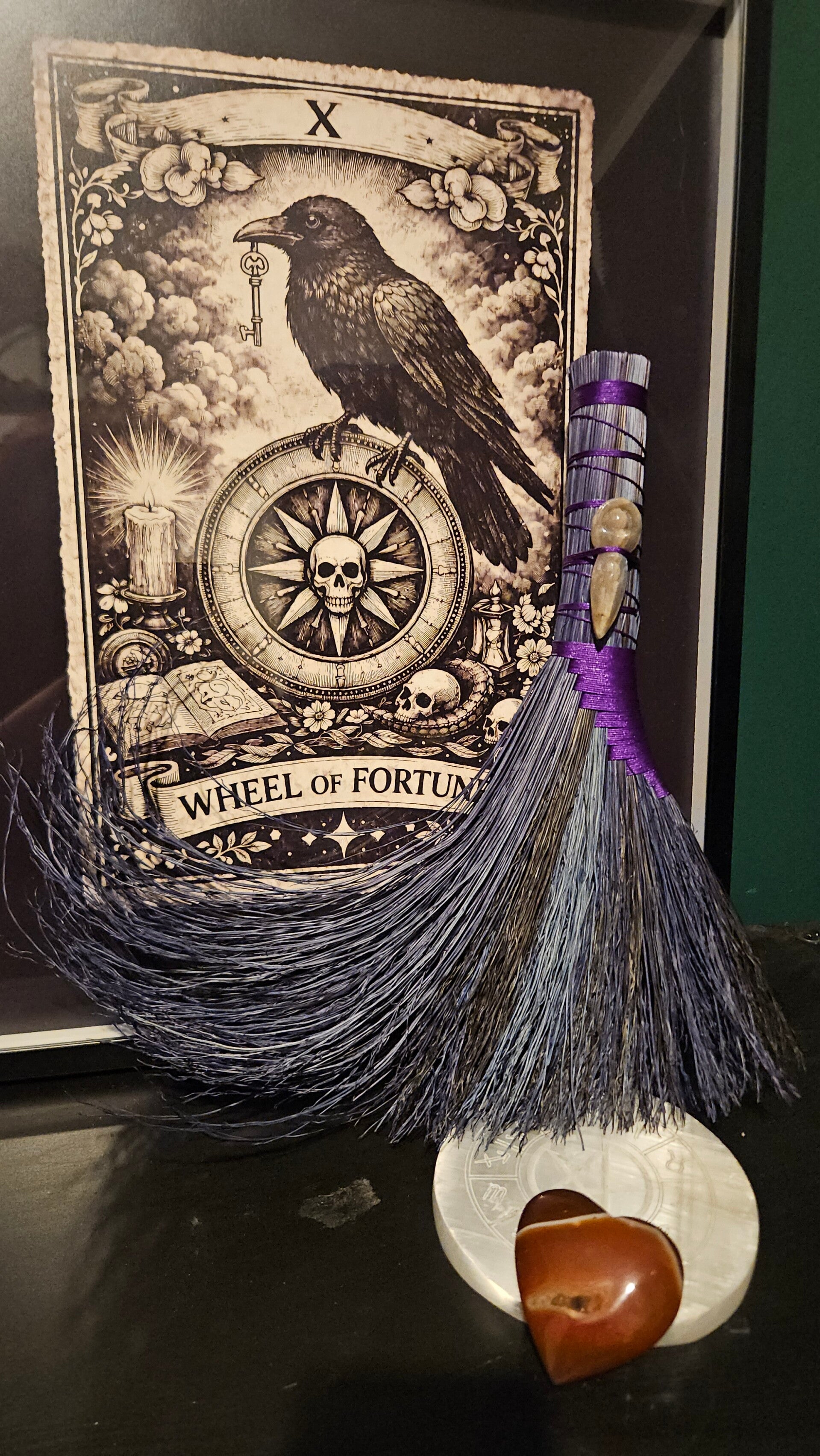 Shake a tailfeather, peacock handbroom