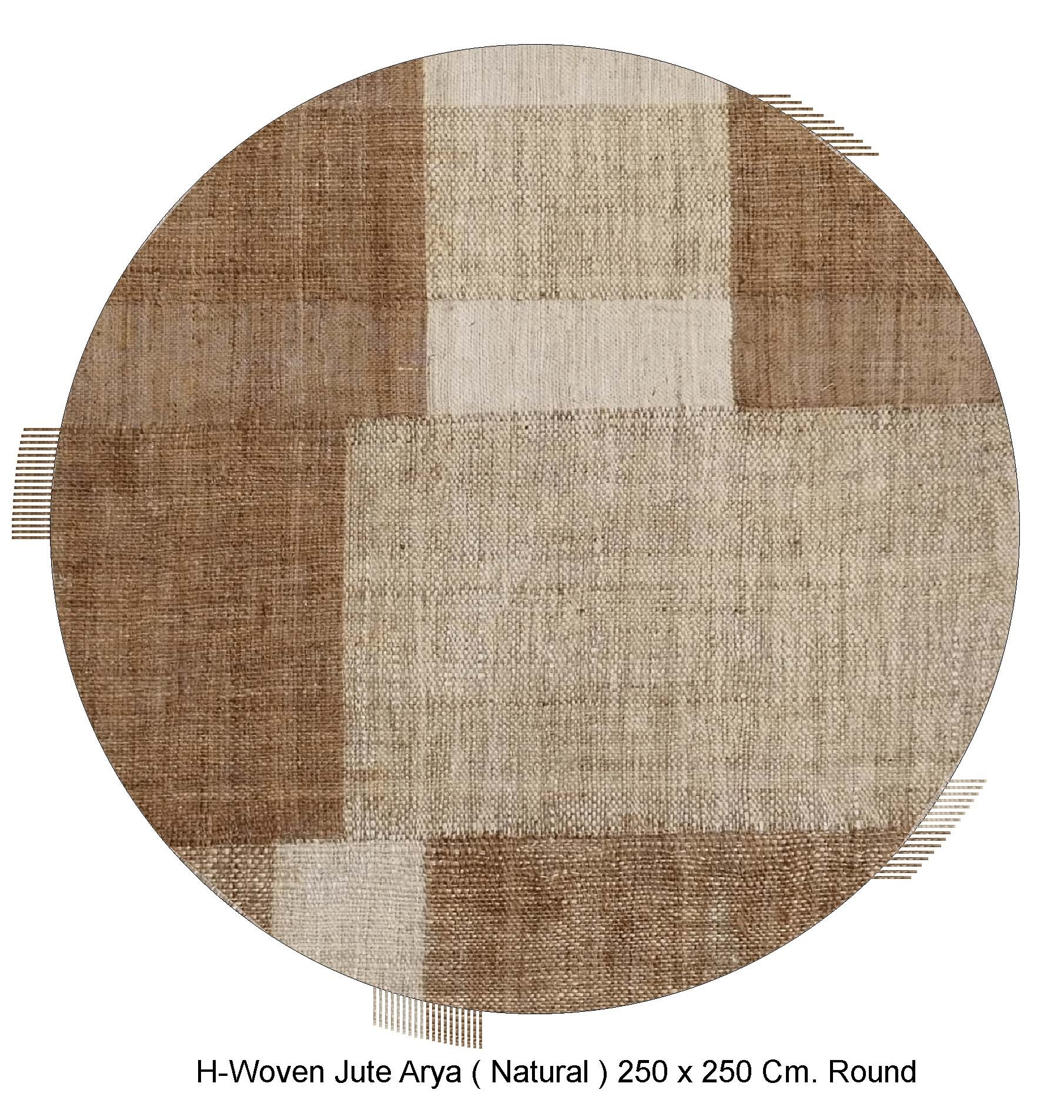 Arya rond sisal karpet 250 cm dorrsnee