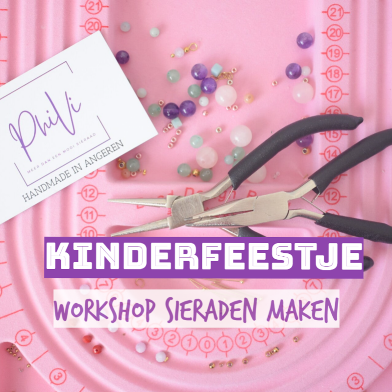 Workshop Sieraden Maken Kinderfeestje - (vanaf 6 kinderen) prijs per kind