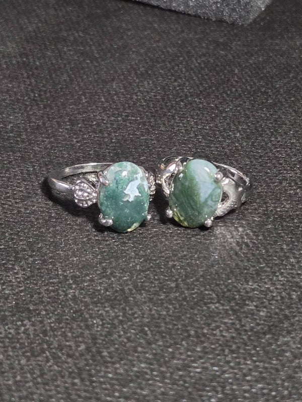 Anillo Ágata musgosa