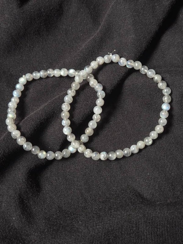 Pulsera de piedra Luna gris