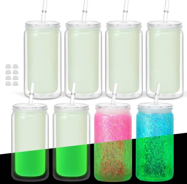 16oz Glow Snow globe tumbler