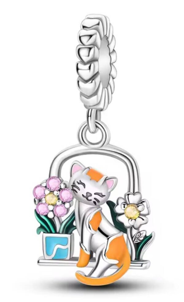 Kitty drop charm