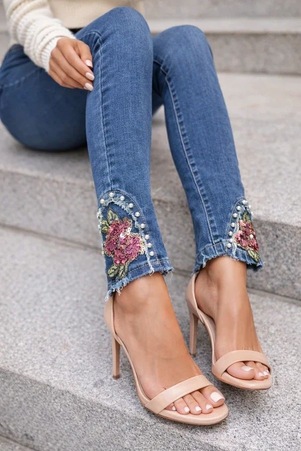 Sequin Design Jeans
