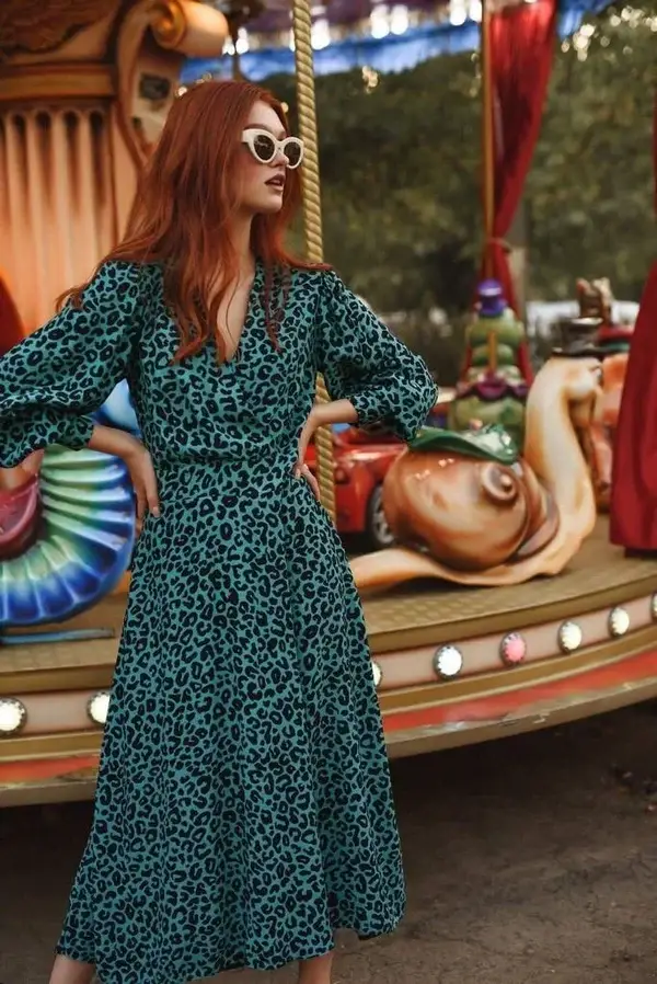 Animal Print Designer Dress