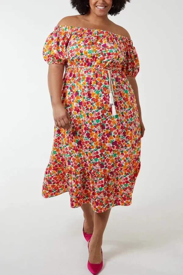 Curve Floral Dress